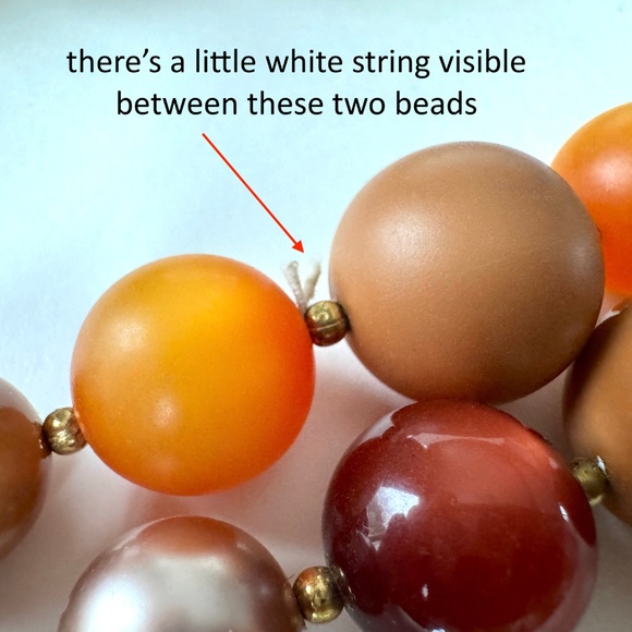 Moonglow 3-Strand Beaded Necklace Vintage 1960s Statement Choker - Picture 9 of 9